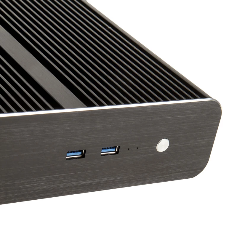 Caja Akasa Euler S Thin-Mini-ITX sin ventilador, OEM – negra