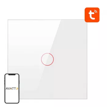 Interruptor de luz inteligente ZigBee Avatto ZTS02-EU-W1 1 Way TUYA (blanco)