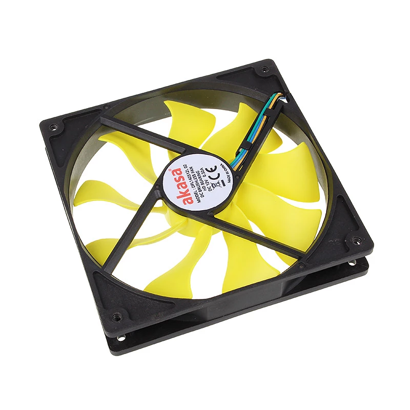 Ventilador PWM Akasa Viper, amarillo - 140 mm