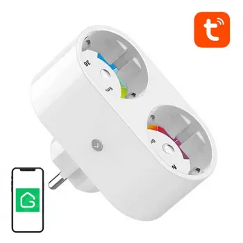 Enchufe inteligente doble WiFi Gosund SP211 3500W, Tuya