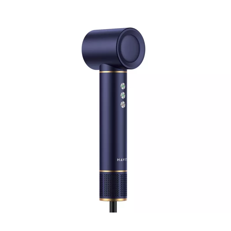 Cepillo de aire multistyler Havit HD634-EU, 1300 W, 4 accesorios, azul