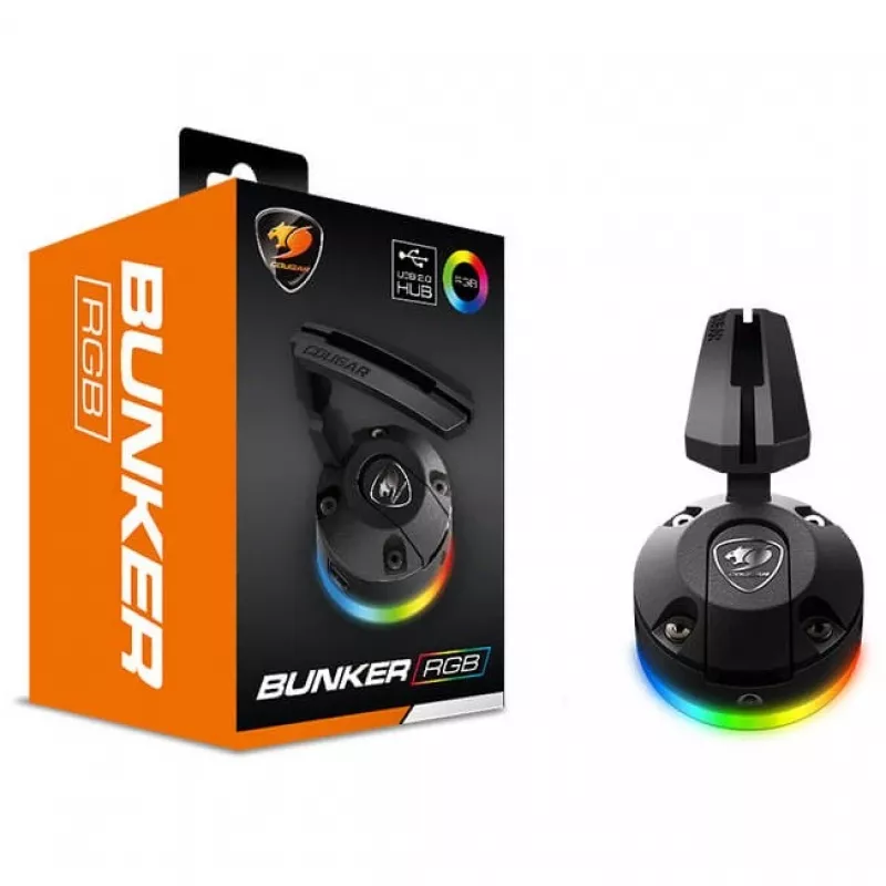 Organizador de cables para ratón Cougar Bunker RGB (negro)