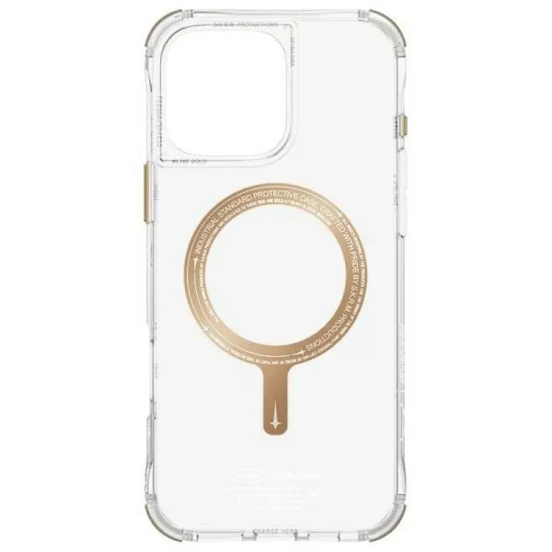 SK-2024IPP69-SDOPRM-GLD | Tapa trasera | Apple | iPhone 16 Pro Max | Plástico | Transparente/Champán