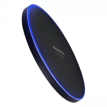 AXAGON WDC-P10T base de carga inalámbrica rápida fina, Qi 5/7,5/10 W, Micro-USB