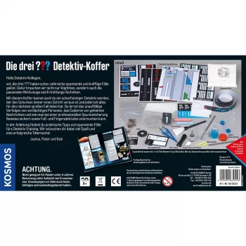 Die drei ??? Maletín de detective, sets de detective equipamiento completo para jóvenes detectives