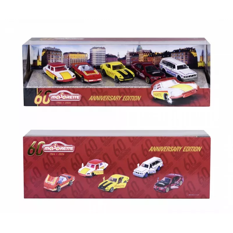 Set de vehículos Majorette 60th Anniversary pack de 5