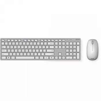 ASUS W5000 conjunto inalámbrico de teclado y ratón, blanco