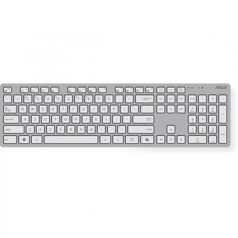 ASUS W5000 conjunto inalámbrico de teclado y ratón, blanco