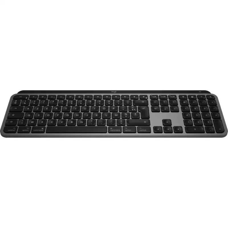 Logitech Master Series MX Keys S para Mac - Teclado - Tamaño completo - retroiluminado - inalámbrico - Bluetooth LE - AZERTY - Francés - Space Gray (920-011625)