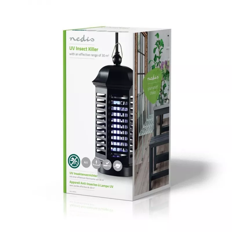 Nedis INKI110CBK4 trampa para insectos trampa para mosquitos negra