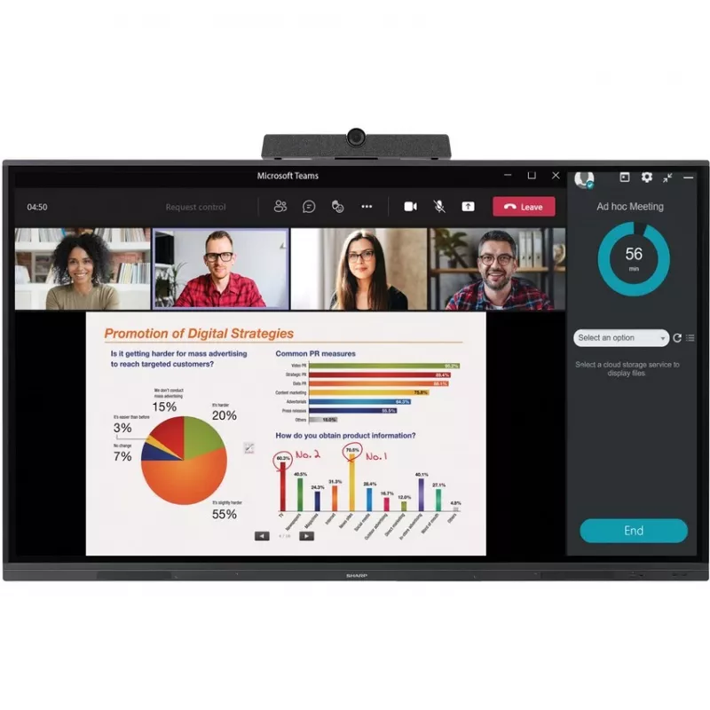 Sharp PN-L652B pizarra interactiva 165,1 cm (65