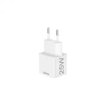 Hama 00201652 cargador 220V USB-C PD/Qualcomm 25W blanco