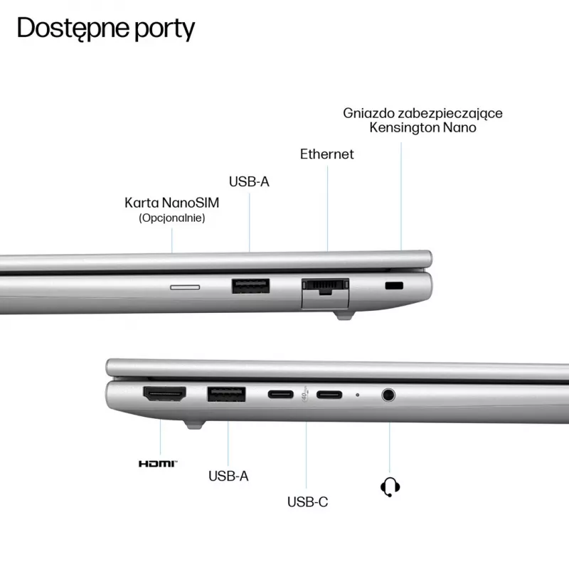 HP EliteBook 6 G1a Next Gen AI PC Copilot+ PC AMD Ryzen AI 5 340 portátil 35,6 cm (14 inch) WUXGA 16 GB DDR5-SDRAM 512 GB SSD Wi-Fi 6E (802.11ax) Windows 11 Pro plateado
