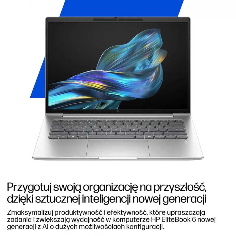 HP EliteBook 6 G1a Next Gen AI PC Copilot+ PC AMD Ryzen AI 5 340 portátil 35,6 cm (14 inch) WUXGA 16 GB DDR5-SDRAM 512 GB SSD Wi-Fi 6E (802.11ax) Windows 11 Pro plateado