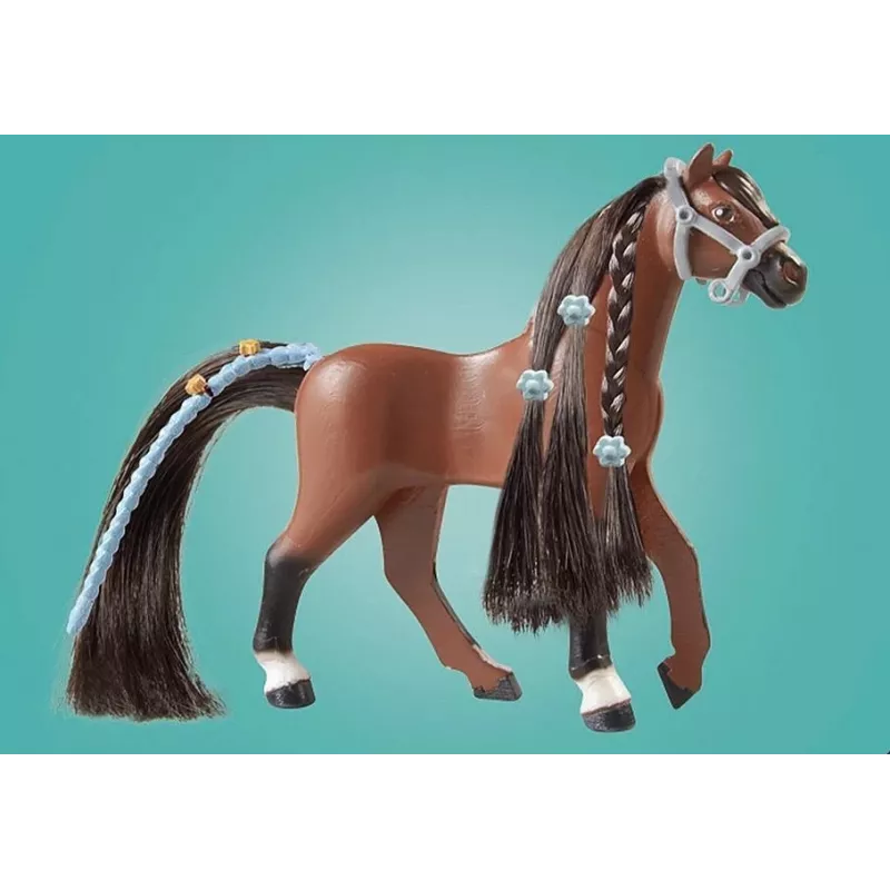 Set de figuras caballos 71355 Zoe y Blaze con obstáculos