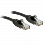Lindy - cable de red - RJ-45 (M) a RJ-45 (M) - 30cm - UTP - CAT 6 - moldeado, protección de lengüeta, hilo - negro (48075)