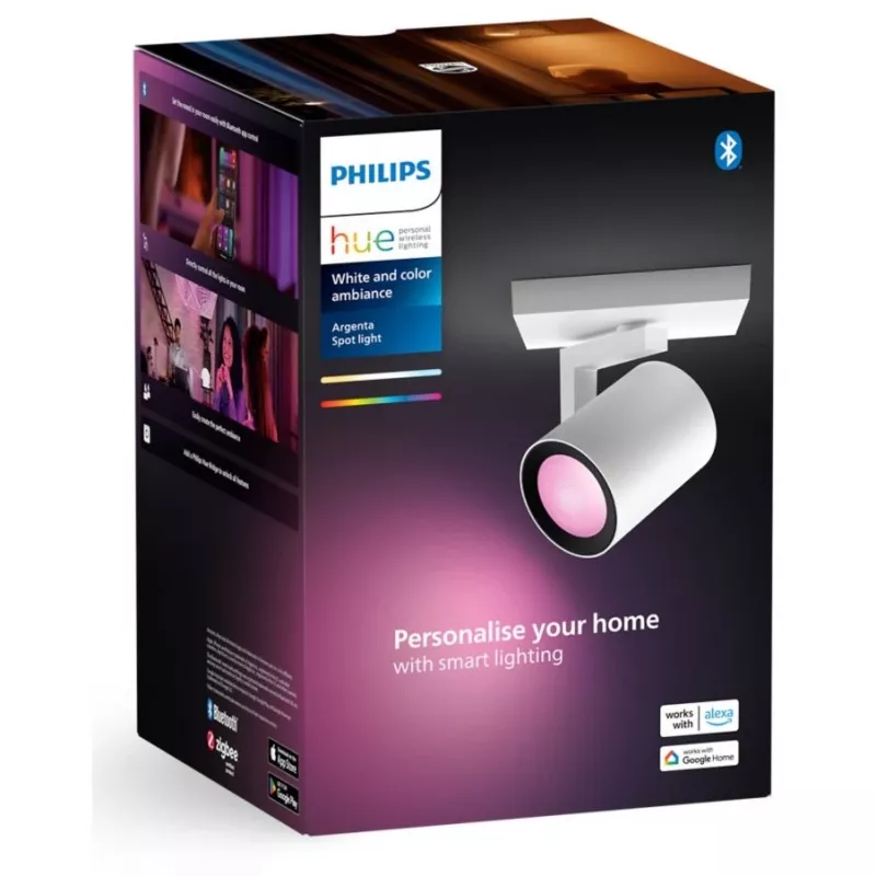 Philips Hue White&Col. Amb. Argenta Spot 1 flg. Blanco 1x4.2W