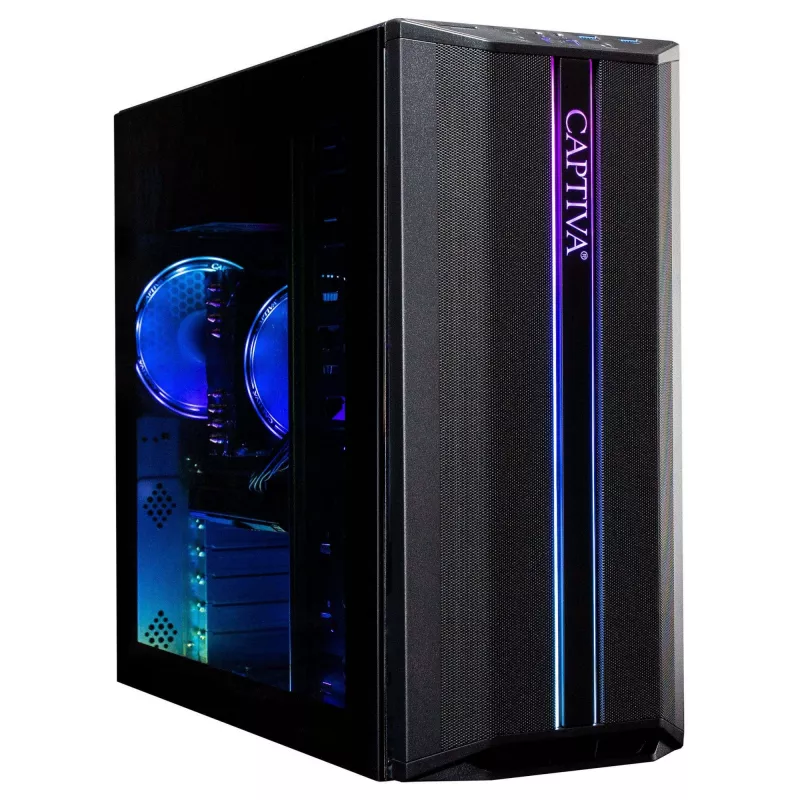 Captiva Advanced Gaming PC R92-707 AMD Ryzen 5 5500, 16GB RAM, 500GB SSD, GeForce RTX 5060 (8GB GDDR7), oOS