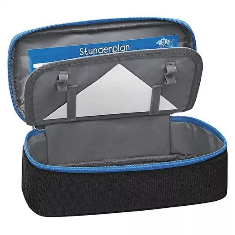 WEDO Estuche escolar negro/azul claro