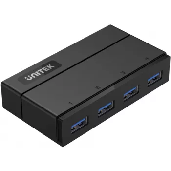 UNITEK Y-HB03001 Hub de interfaz USB 3.2 Gen 1 (3.1 Gen 1) Type-B 5000 Mbit/s Negro