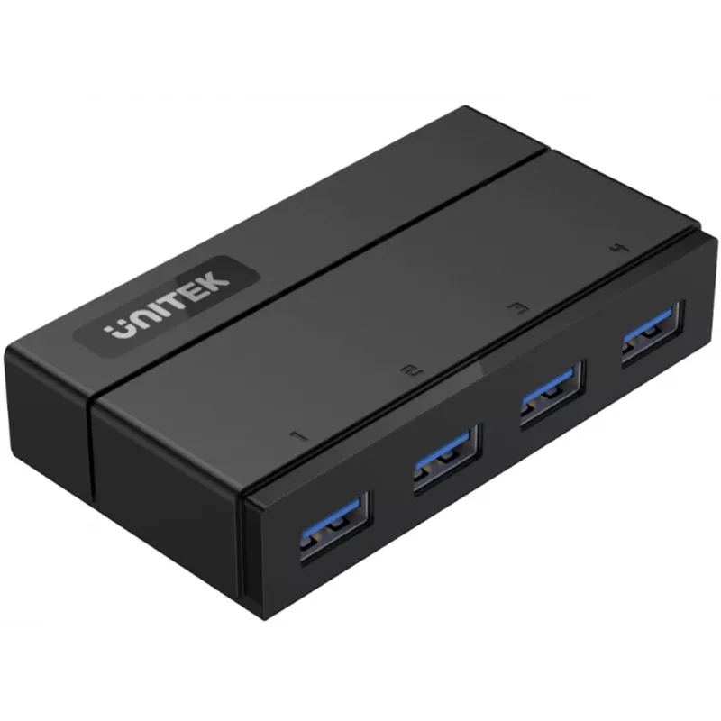 UNITEK Y-HB03001 Hub de interfaz USB 3.2 Gen 1 (3.1 Gen 1) Type-B 5000 Mbit/s Negro