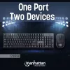 Manhattan 178990 Conjunto inalámbrico de teclado y ratón, Negro