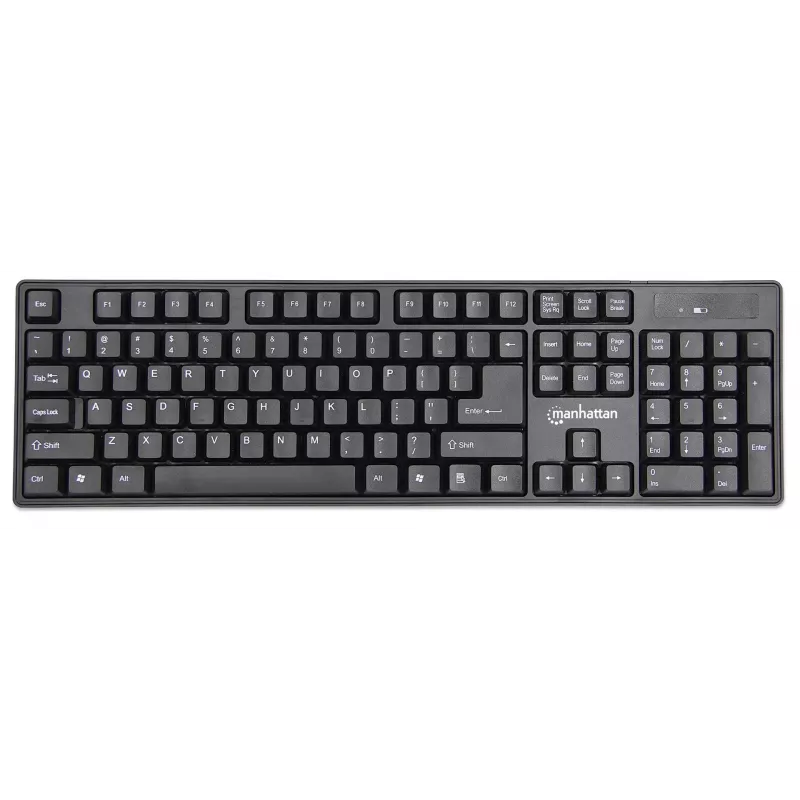 Manhattan 178990 Conjunto inalámbrico de teclado y ratón, Negro
