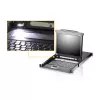 ATEN CL5708MW Conmutador KVM LCD de 43 cm de ancho, USB-PS/2, VGA, 8 puertos, distribución UK