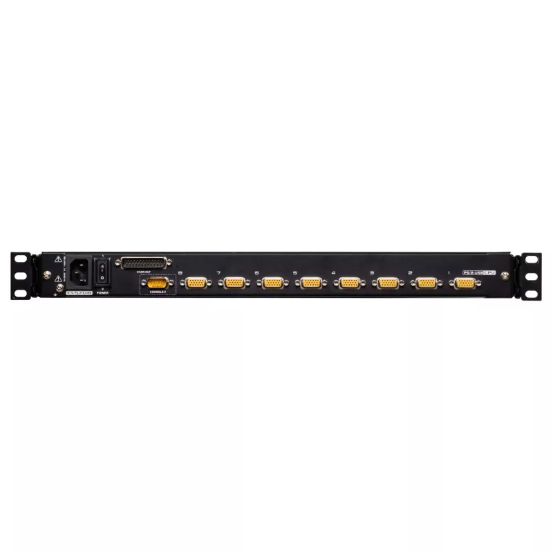 ATEN CL5708MW Conmutador KVM LCD de 43 cm de ancho, USB-PS/2, VGA, 8 puertos, distribución UK