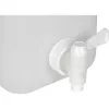 Bidón de agua 10L (blanco/transparente, con grifo de vaciado)