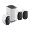 N1 Baseus cámara de exterior 2K set pack de 3 (blanco)