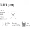 Silla de camping Tarifa 44143 (gris oscuro/azul, taburete de tres patas)