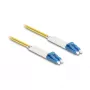 Delock cable de fibra óptica LC Duplex a LC Duplex monomodo OS2 acodado 1 m