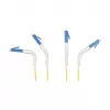 Delock cable de fibra óptica LC Duplex a LC Duplex monomodo OS2 acodado 1 m