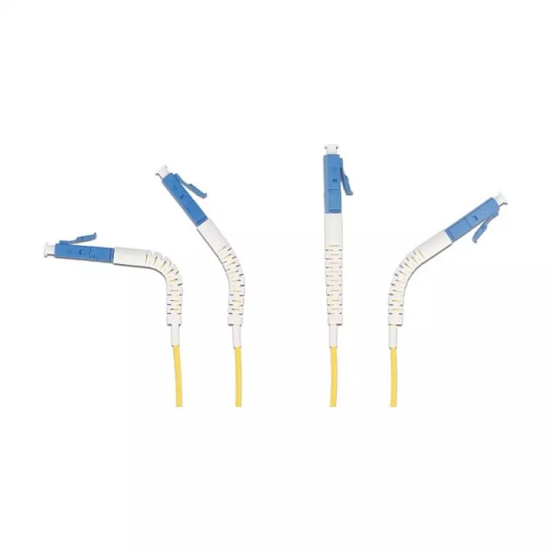 Delock cable de fibra óptica LC Duplex a LC Duplex monomodo OS2 acodado 1 m