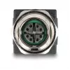 Adaptador Delock M12 X-coded 8 Pin conector hembra a conector hembra RJ45 recto