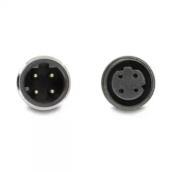 Delock Cable M12 D-codificado 4 pines conector macho a conector hembra PVC 1 m