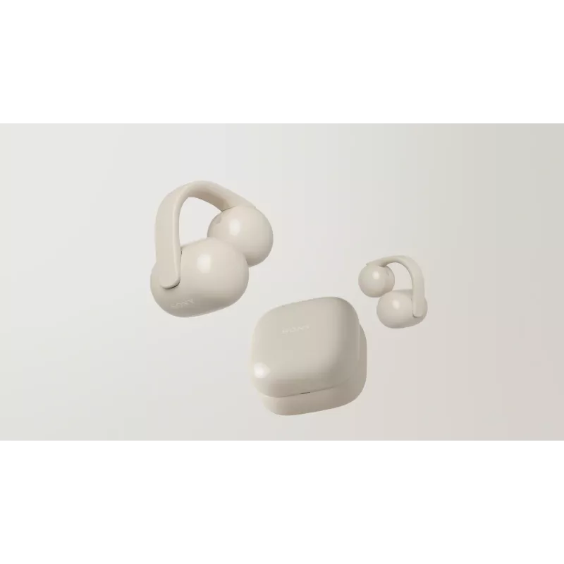 Sony | Auriculares inalámbricos | LinkBuds WF-LC900 Clip | Bluetooth | Open-Ear | Inalámbricos | Greige