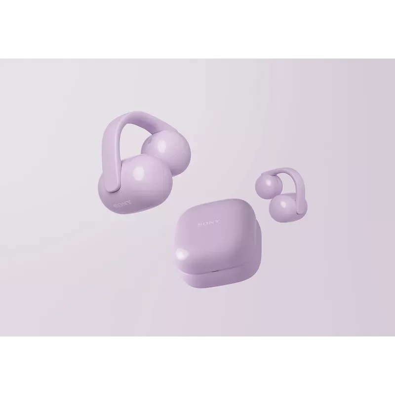 Sony | Auriculares | LinkBuds WF-LC900 Clip | Bluetooth | Open-Ear | Inalámbricos | Lavanda