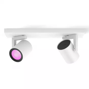 Philips Hue White&Col. Amb. Argenta Spot 2flg. blanco 2x4,2W.