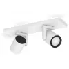 Philips Hue White&Col. Amb. Argenta Spot 2flg. blanco 2x4,2W.