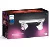 Philips Hue White&Col. Amb. Argenta Spot 2flg. blanco 2x4,2W.