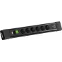 BACHMANN CONNECTUS 6xCEE7/3 1x interruptor, 1xUSB C/C 65W L=2,0m CEE7/7 negro (BM0022777)