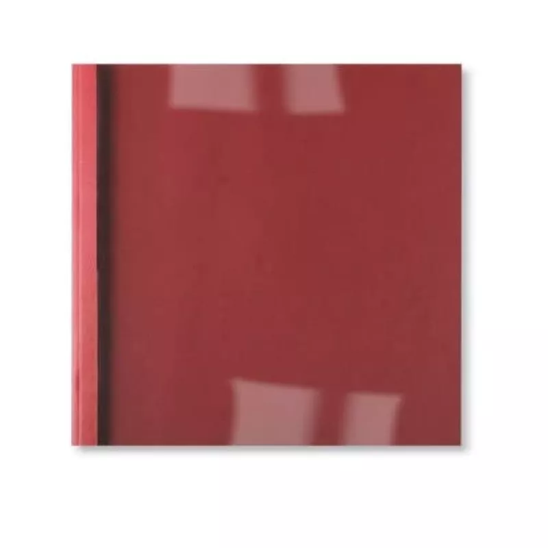 GBC LeatherGrain fundas ThermaBind 3 mm rojo (100), A4, rojo, transparente, mate, 30 hojas, 3 mm, 297 mm