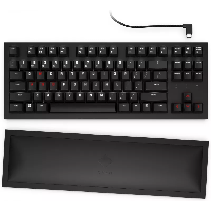 HP OMEN Spacer teclado inalámbrico TKL, tamaño completo (100 %), inalámbrico, RF inalámbrico, mecánico, negro
