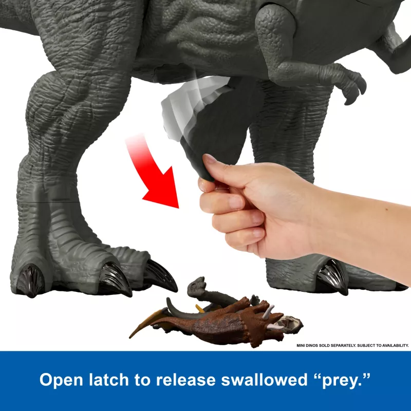 Jurassic World Rebirth figura de acción Super Colossal Tyrannosaurus Rex, juguete de dinosaurio T-Rex de película