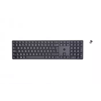 HP 450 Teclado inalámbrico programable RF inalámbrico + USB AZERTY belga negro