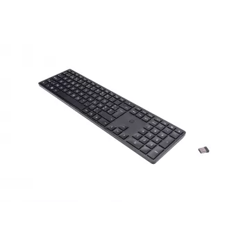 HP 450 Teclado inalámbrico programable RF inalámbrico + USB AZERTY belga negro