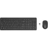 HP 330 Combinación de ratón y teclado inalámbrica, tamaño completo (100%), inalámbrico, RF inalámbrico, negro, ratón incluido