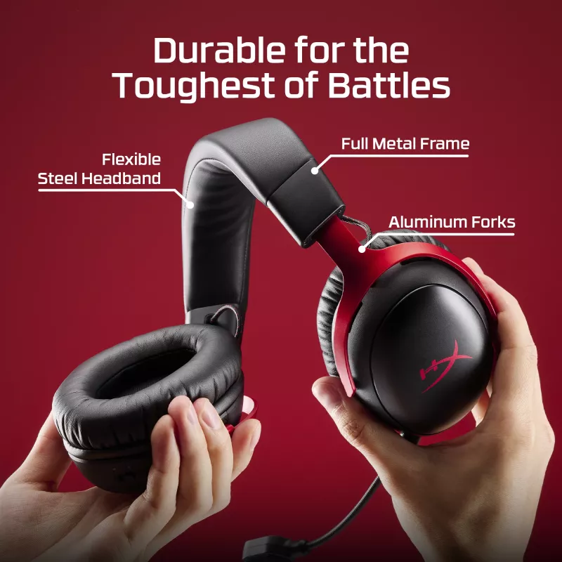 HyperX Cloud III S - Auriculares gaming inalámbricos (blanco), inalámbricos, 20 - 20000 Hz, gaming, 340 g, auriculares, blanco